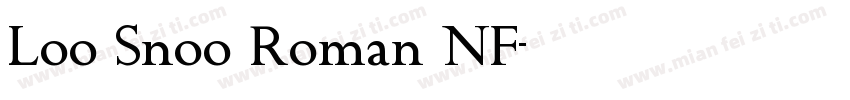 Loo Snoo Roman NF字体转换